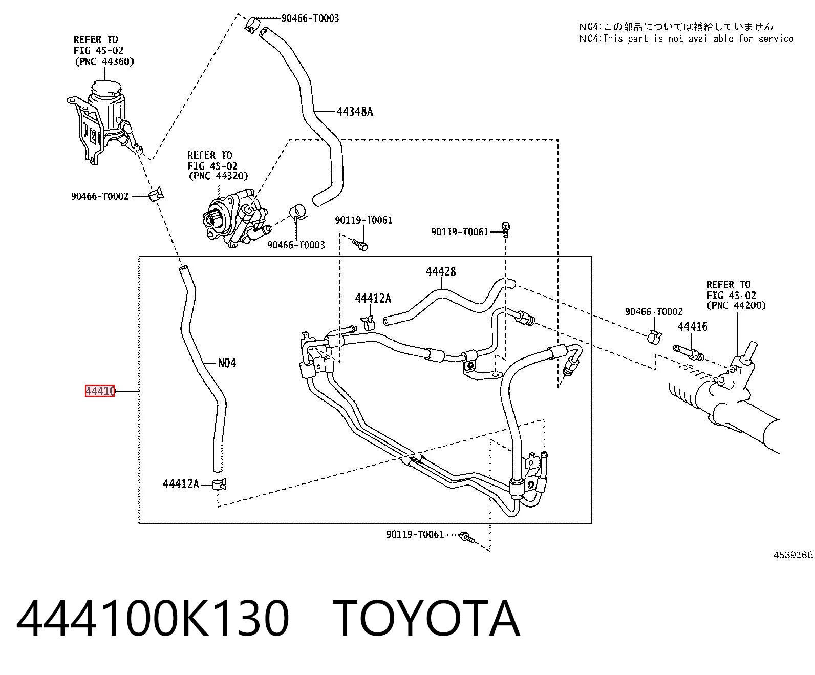 444100K130 Toyota 