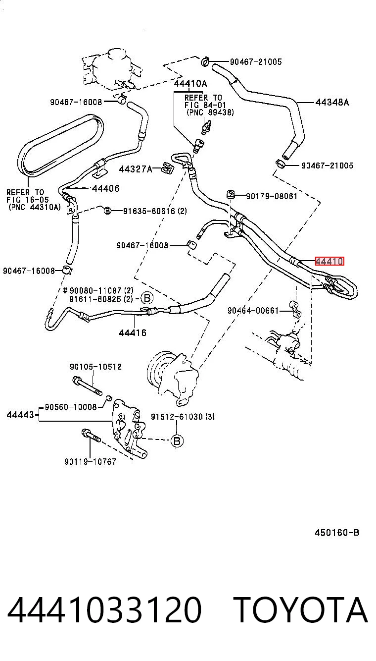 4441033120 Toyota Трубка високого тиску ГПК