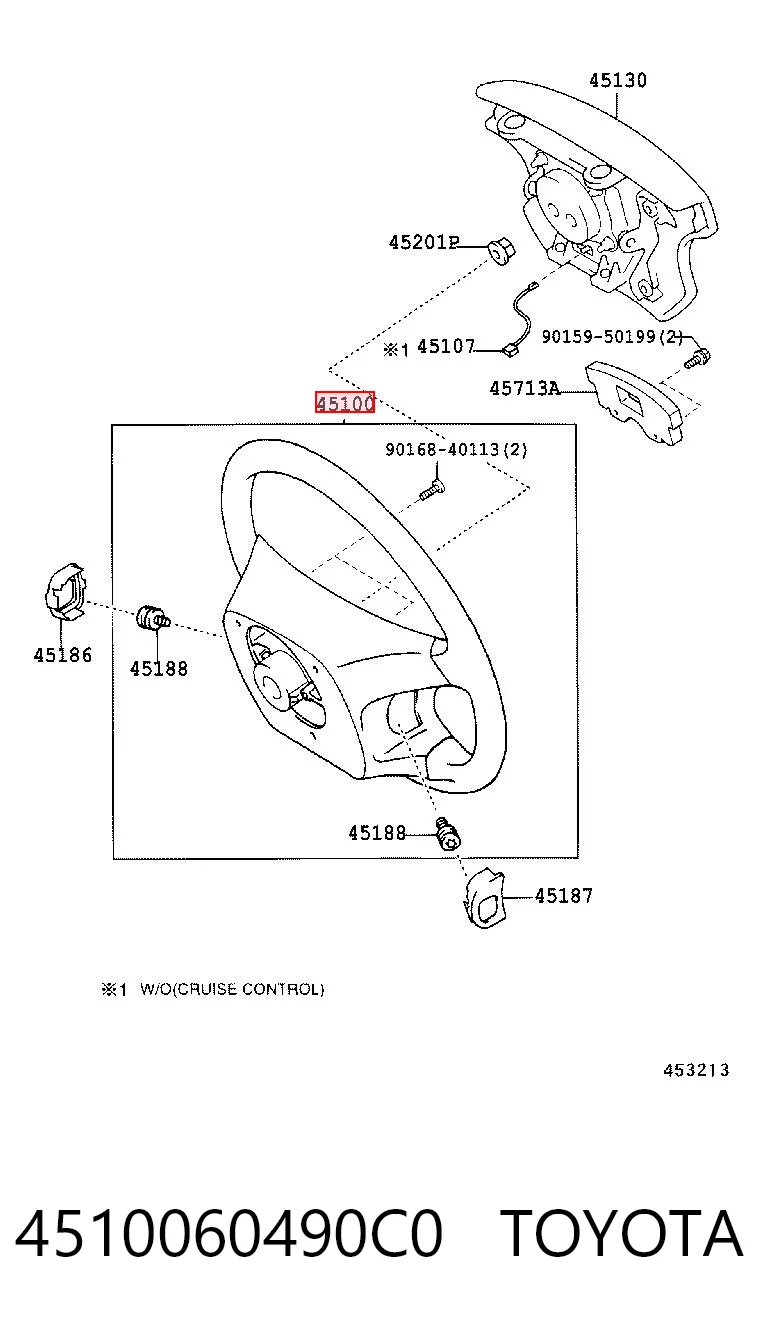 4510060490C0 Toyota Рульове колесо