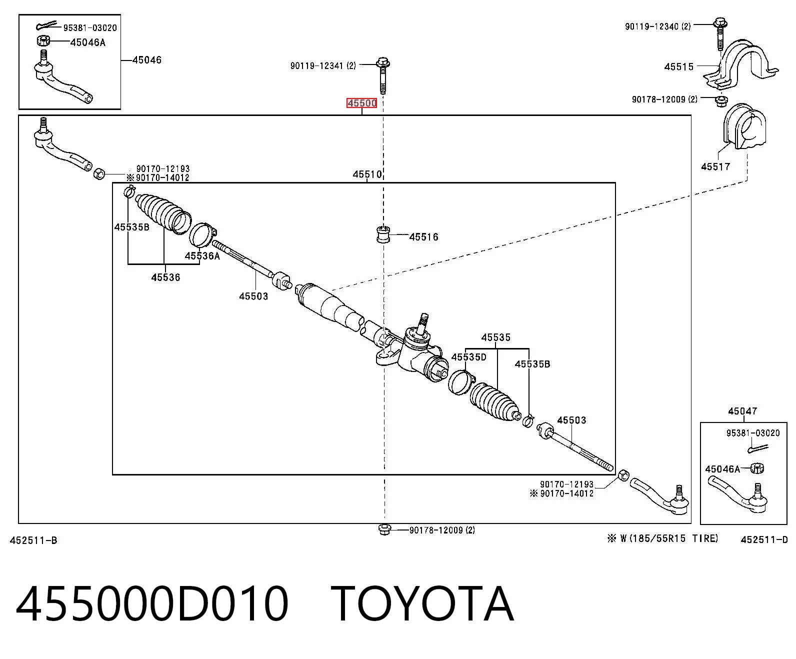 Рульова рейка 0052257 GKN-Spidan