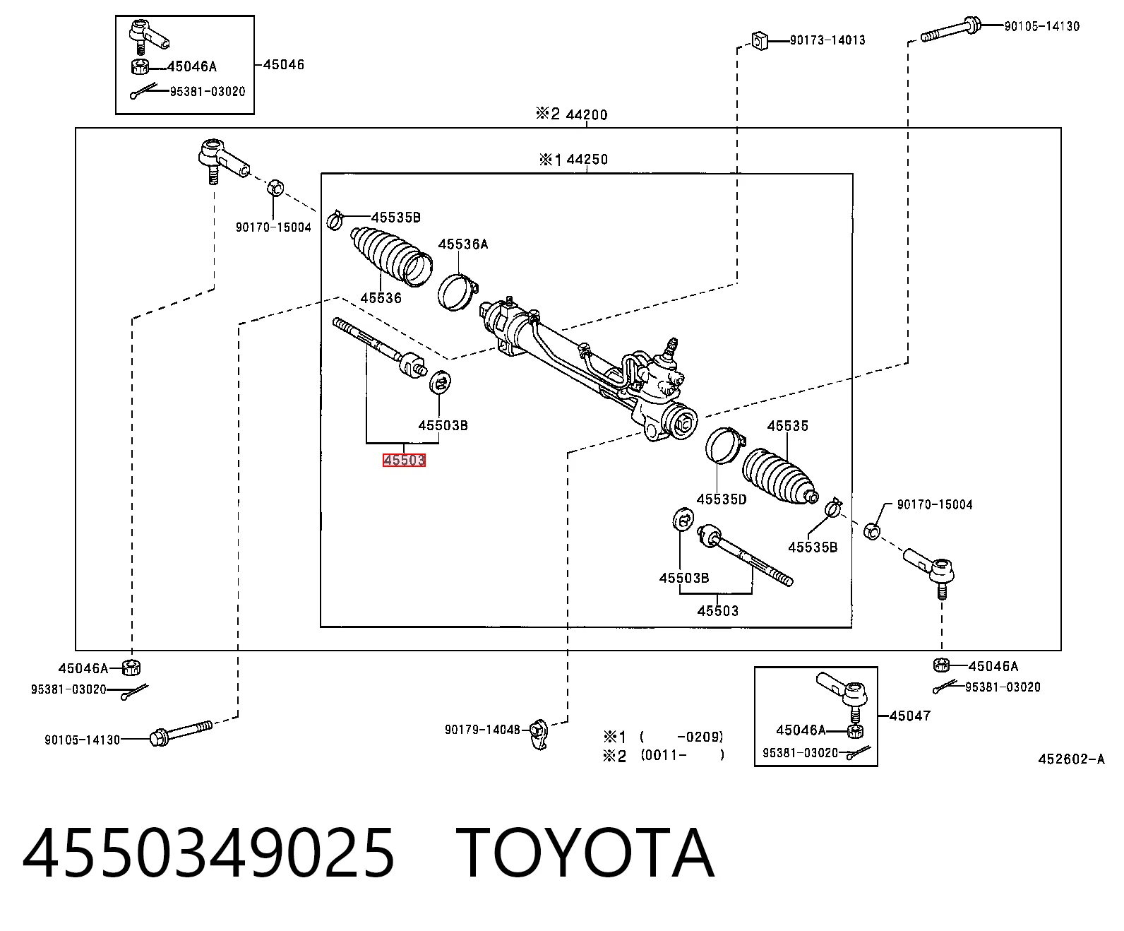 Тяга рульова поперечна Lexus RX 300 позашляховик (MCU1) (1998 - 2003) ціна, від 13.48 USD