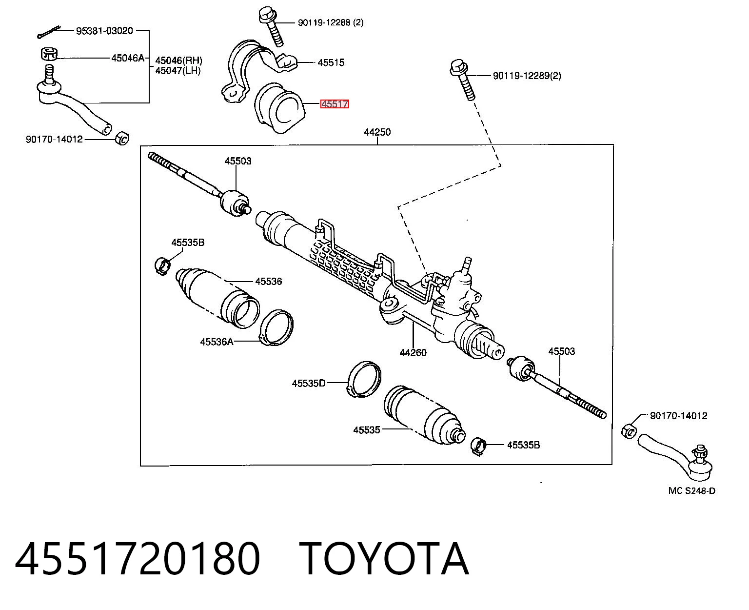 4551720180 Toyota