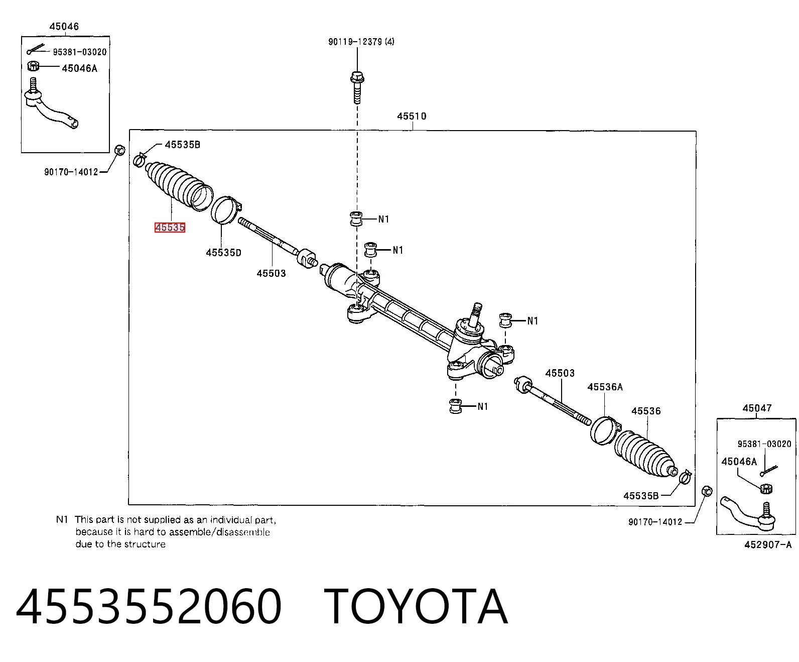 Пильник рульової тяги Tenacity ASRTO1019 ціна, від 6.12 USD