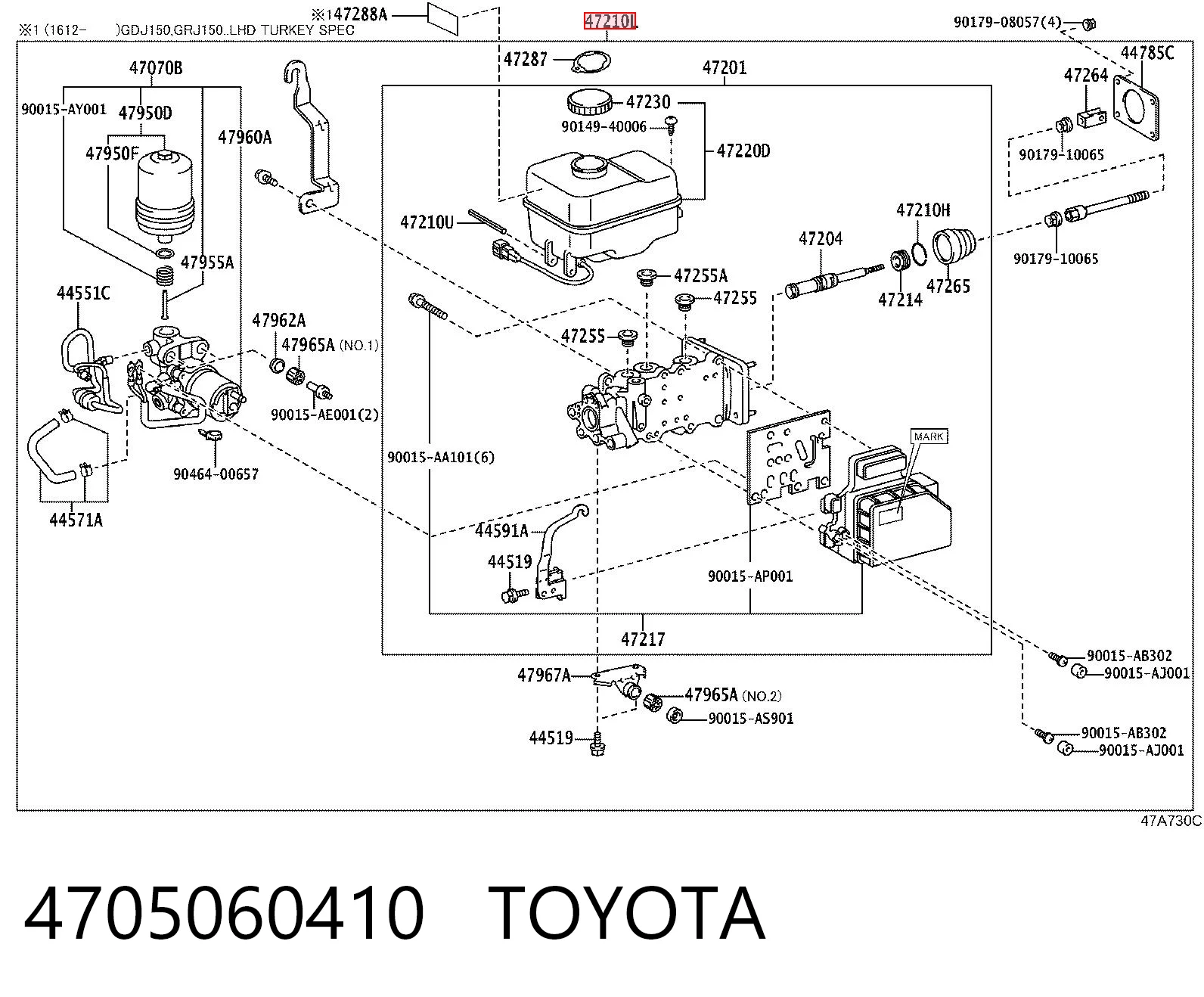 4705060410 Toyota 