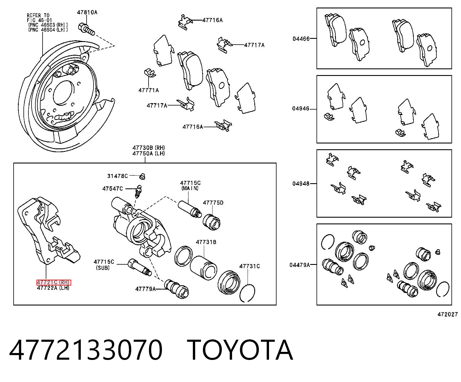 4772133070 Toyota 