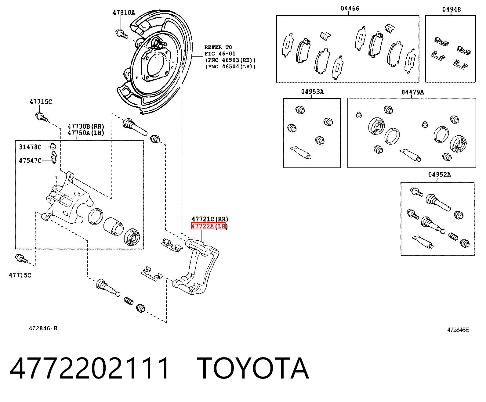 Скоба супорту заднього Lucas BDA1034 ціна, від 21.23 USD