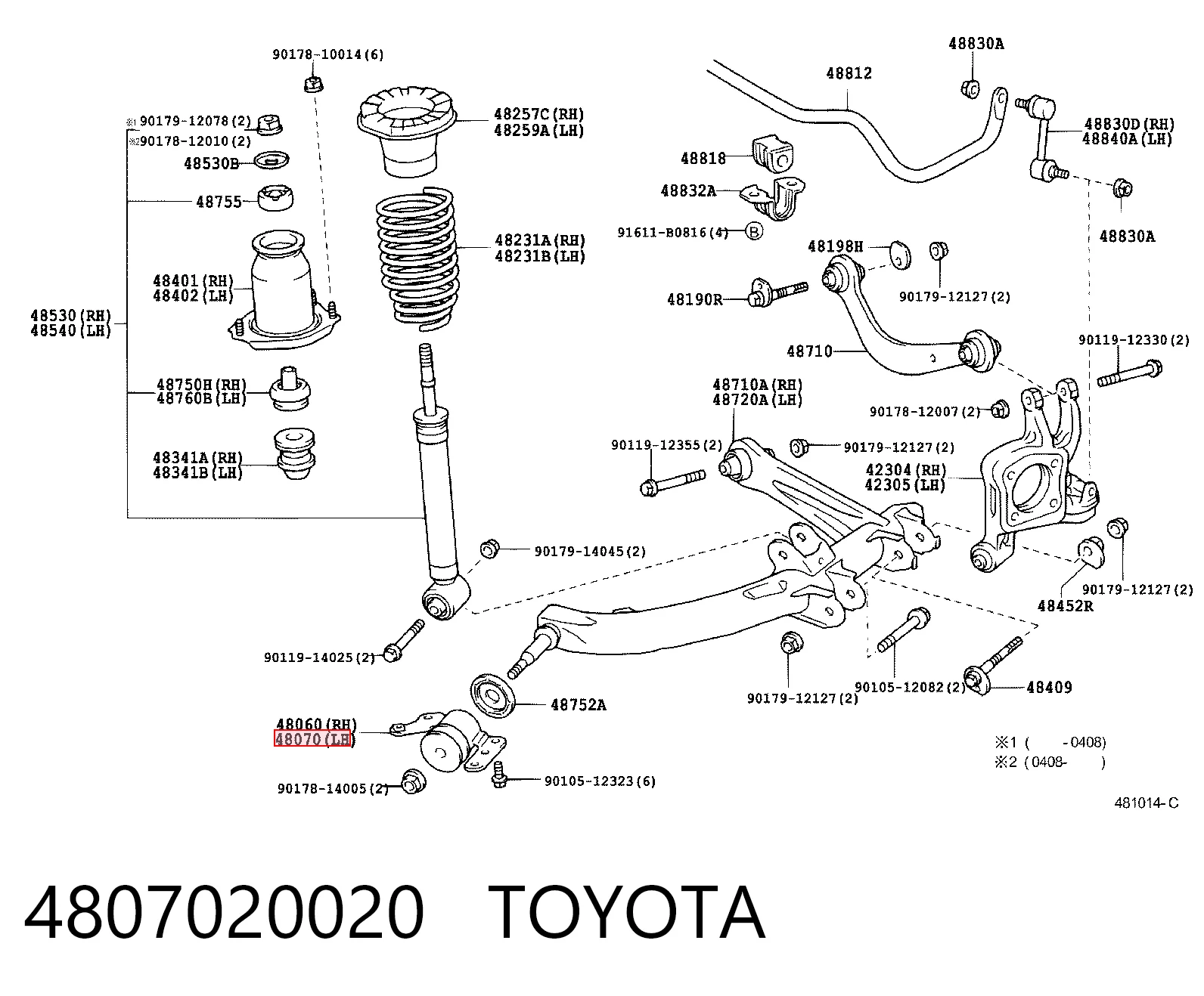 4807020020 Toyota