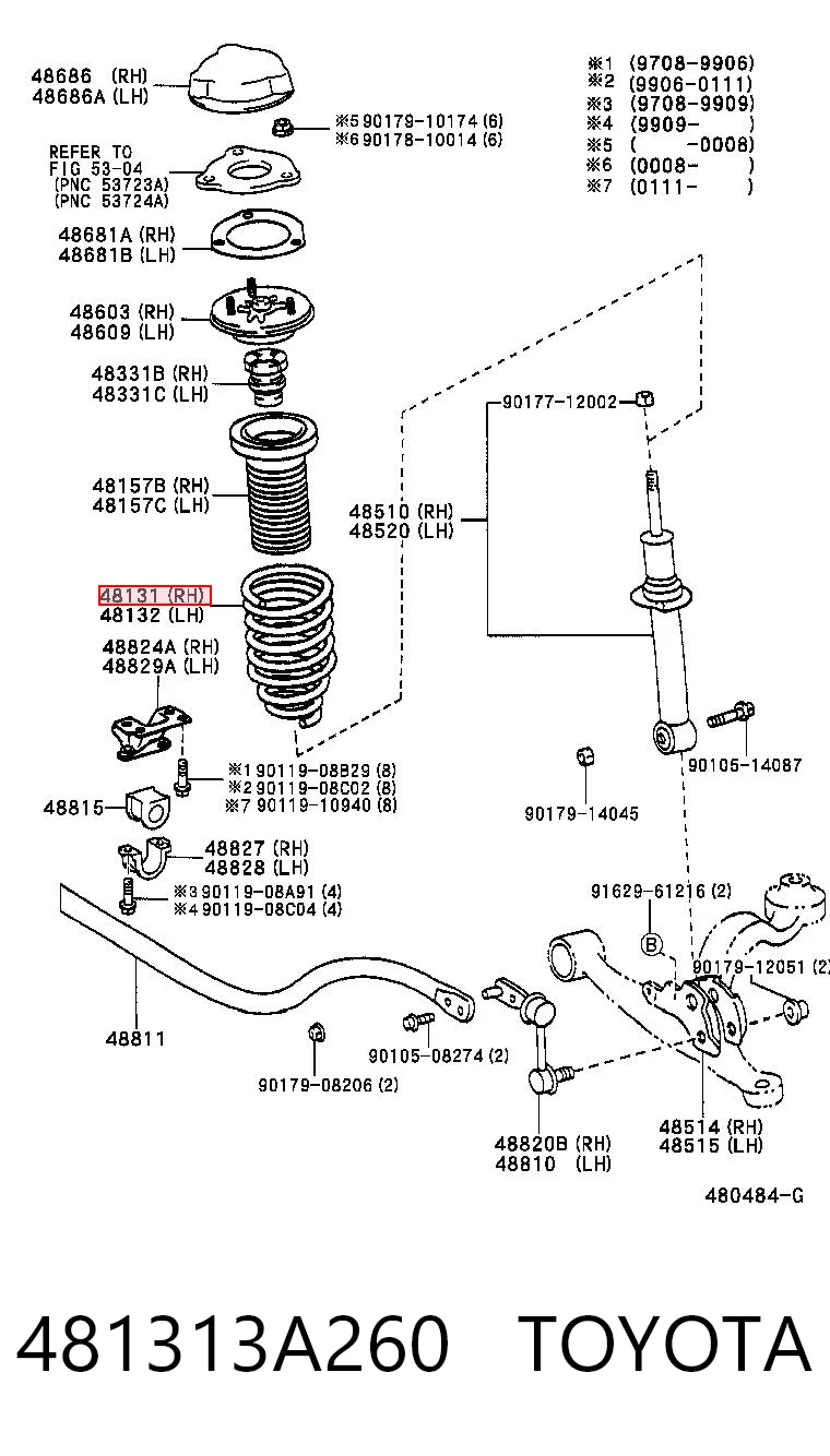 Пружина передня Lexus GS седан (JZS160) (1997 - 2005) ціна, від 73.34 USD