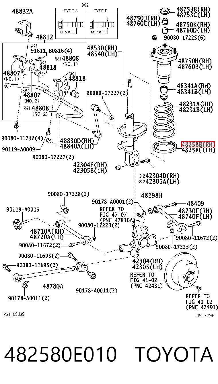 Купити 4825832020 Daihatsu Проставка (гумове кільце) пружини задньої, нижня