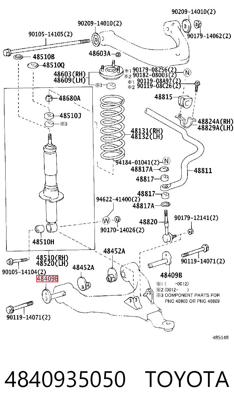 4840935050 Toyota Шайба ексцентрик розвалу переднього важеля