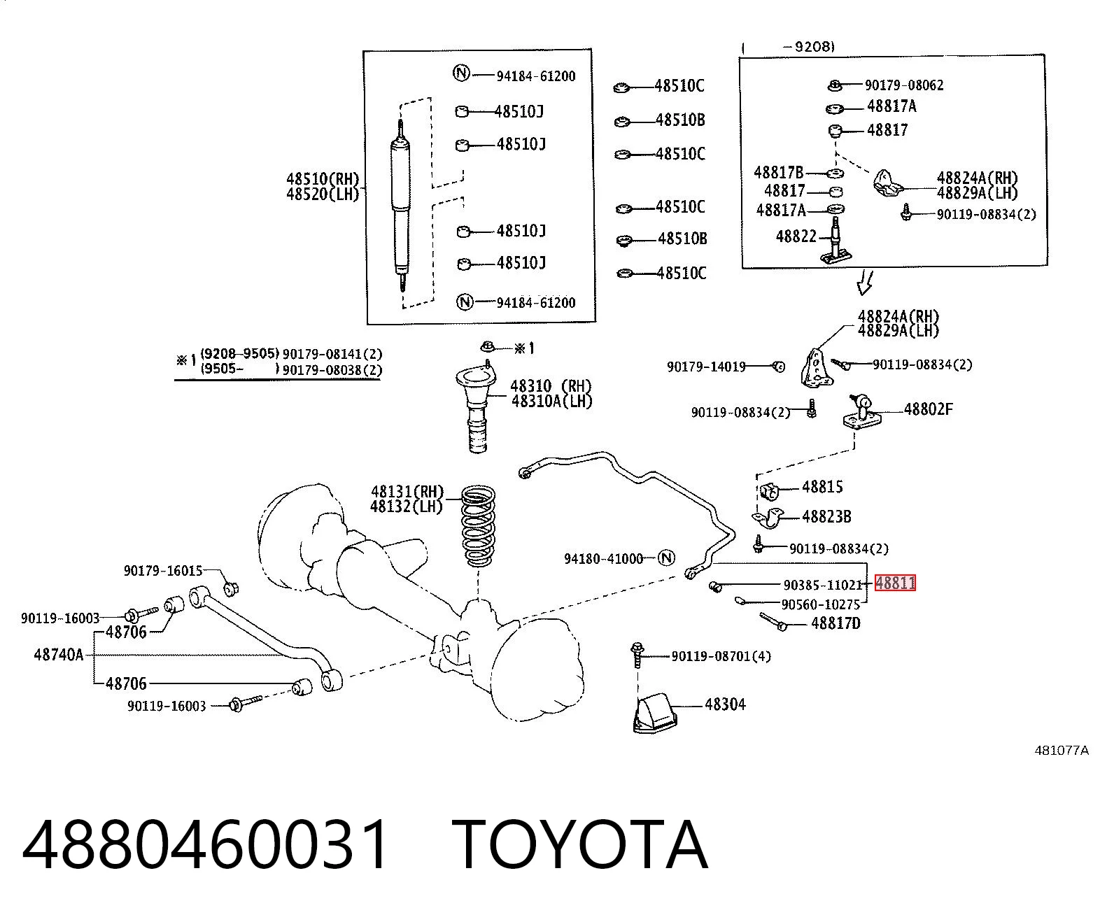 4880460031 Toyota
