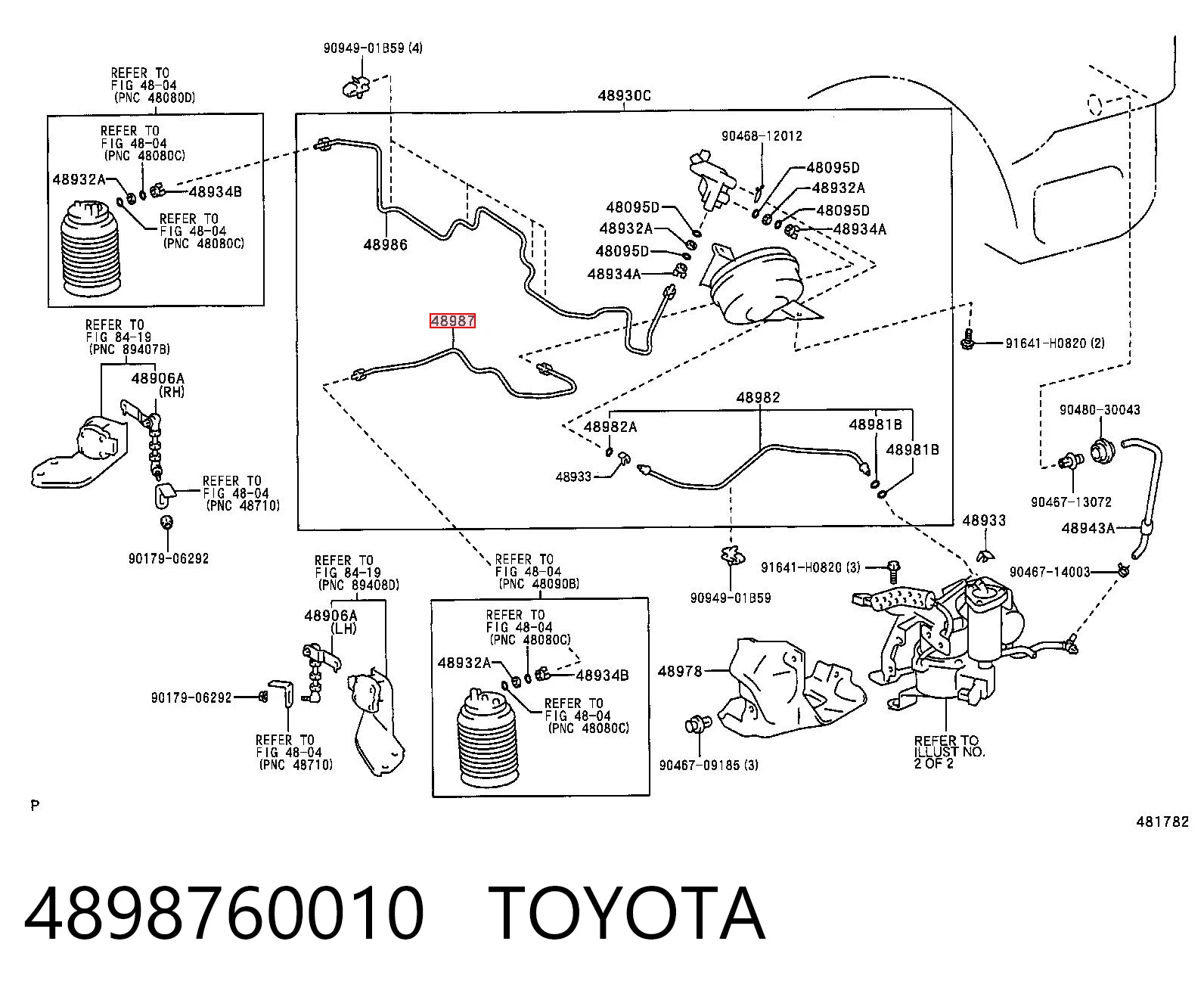 4898760010 Toyota Підведення повітря до шин