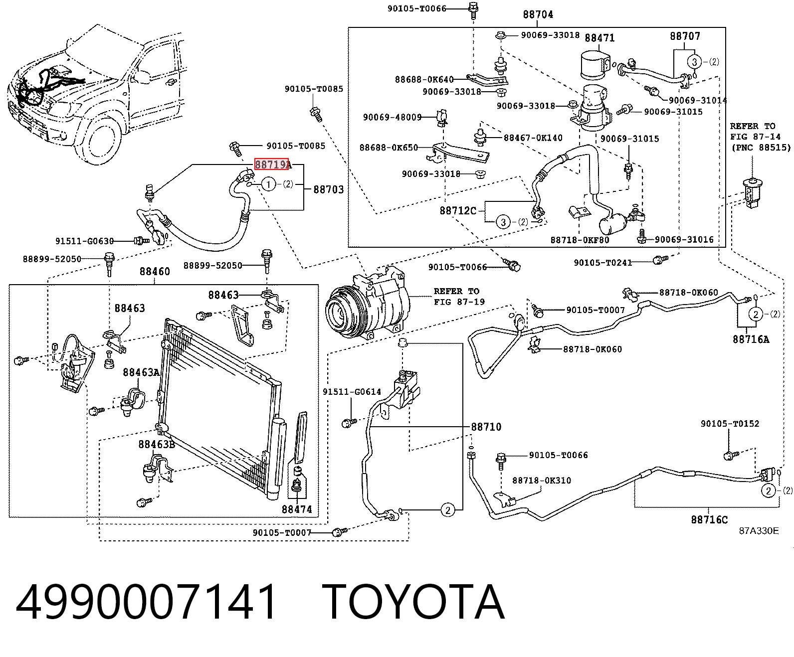 4990007141 Toyota Датчик тиску