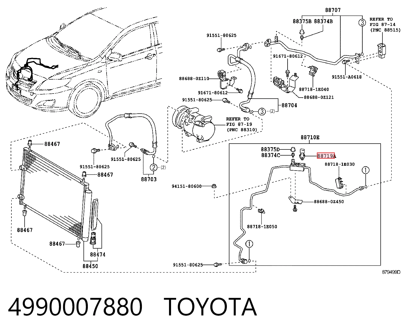 4990007880 Toyota Датчик тиску