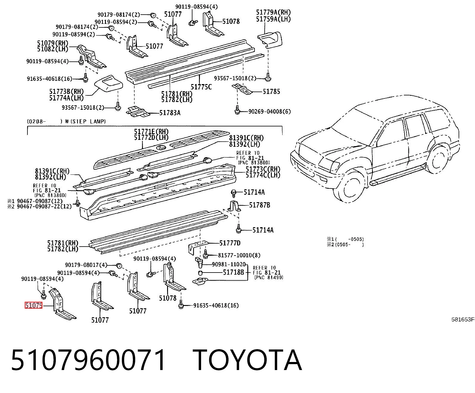 5107960071 Toyota