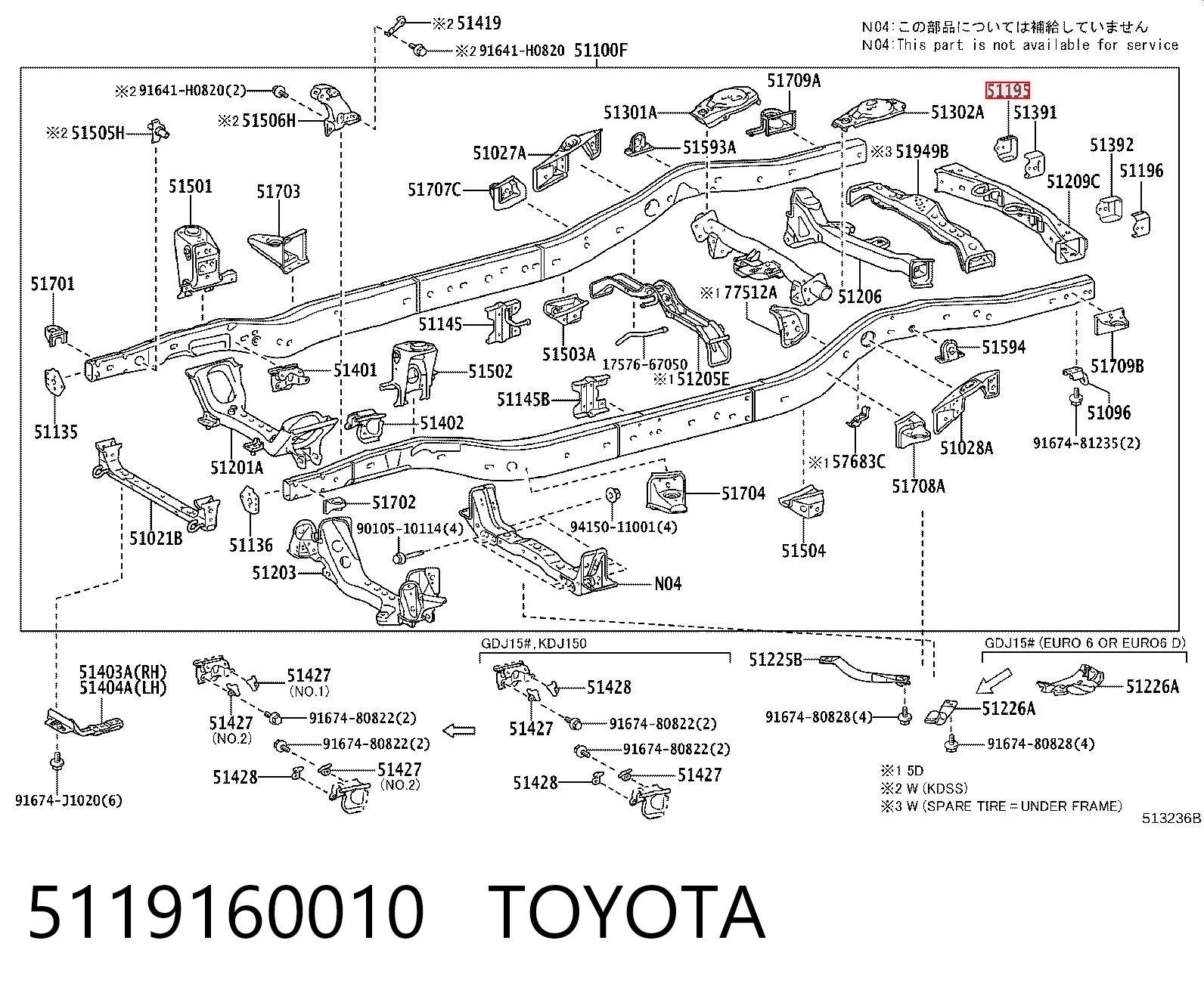 5119160010 Toyota