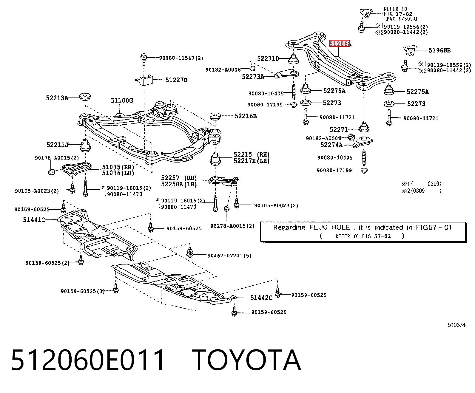 Купити Балка задня Toyota Avalon  GSX30