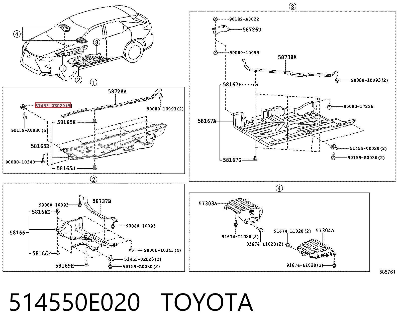 514550E020 Toyota