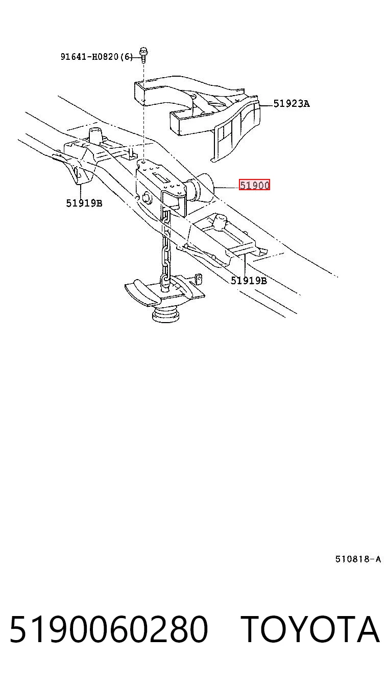5190060280 Toyota Талі підйому запасного колеса