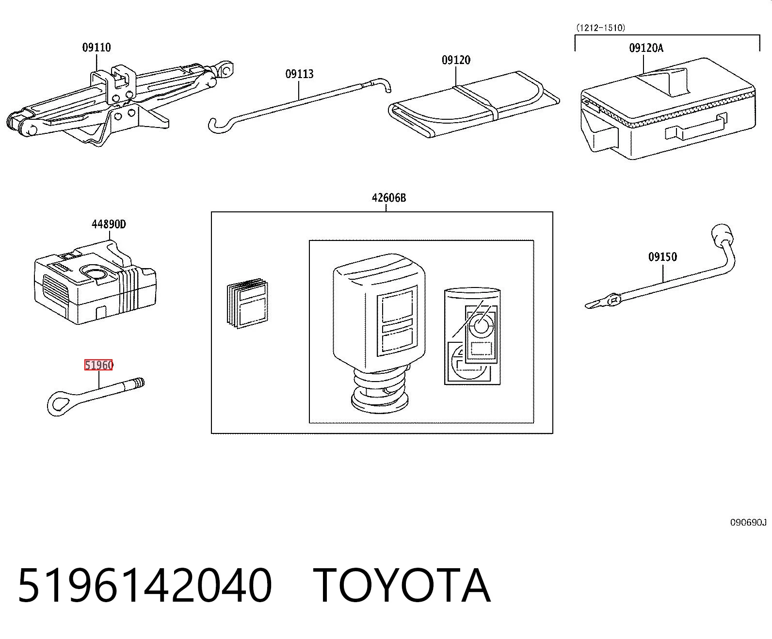 5196142040 Toyota 