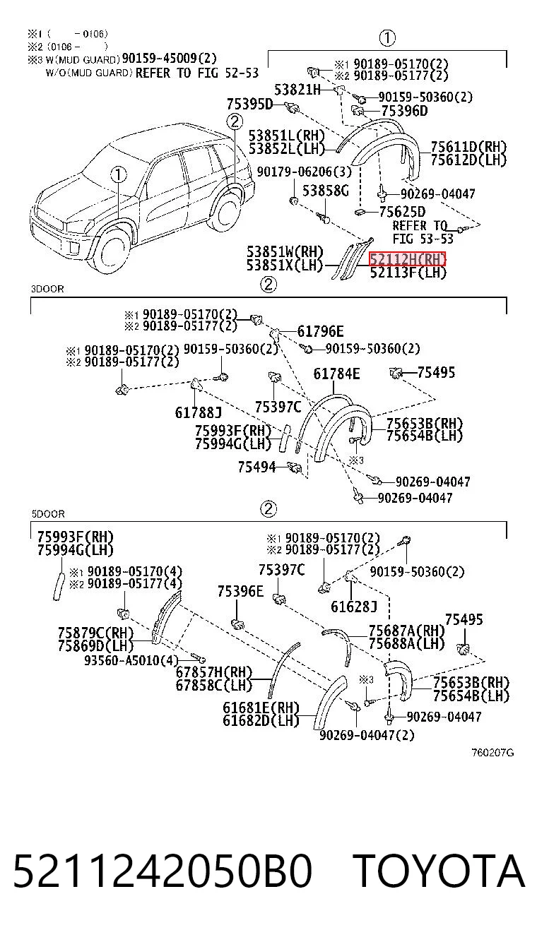 5211242050B0 Toyota