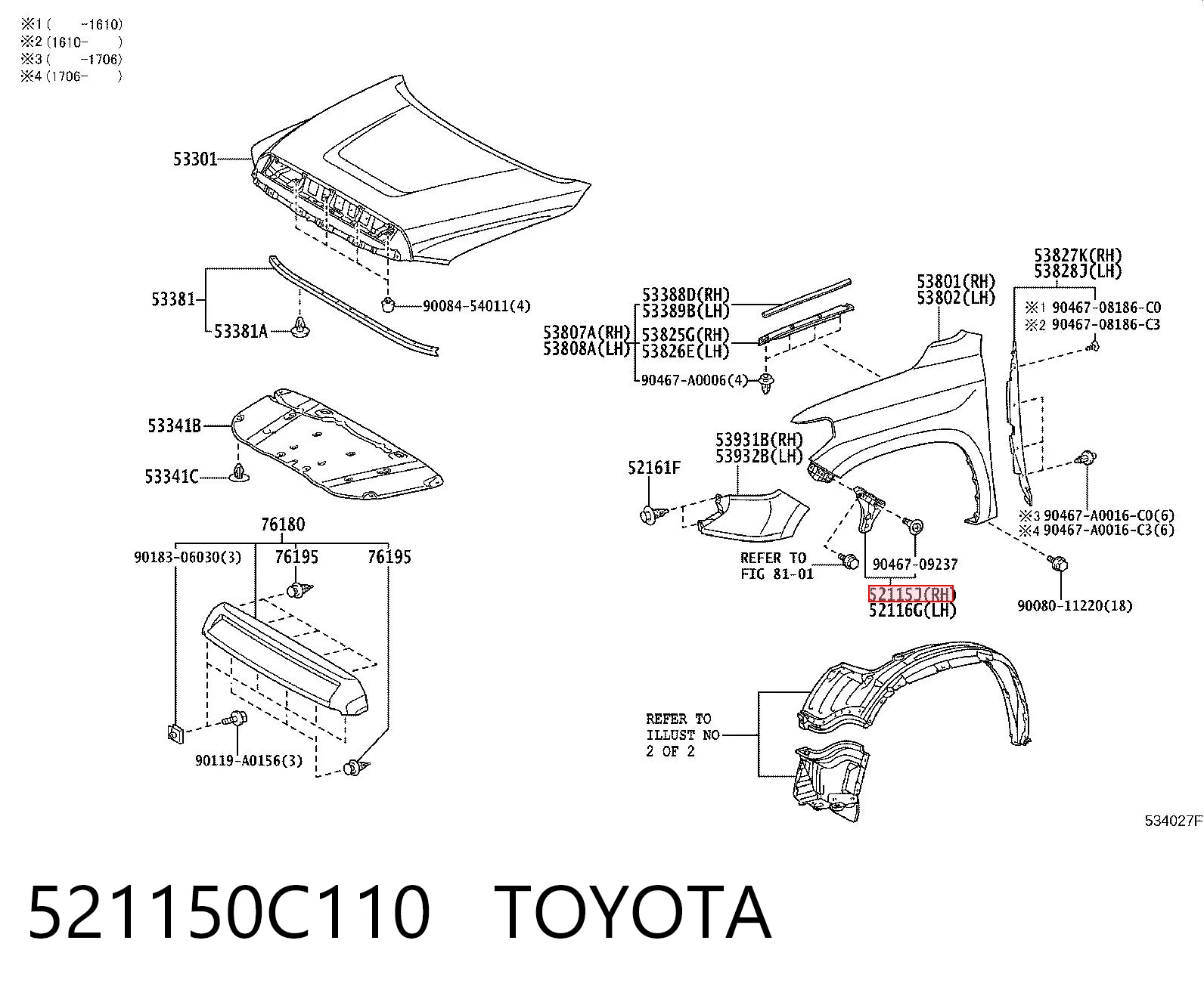 521150C110 Toyota 