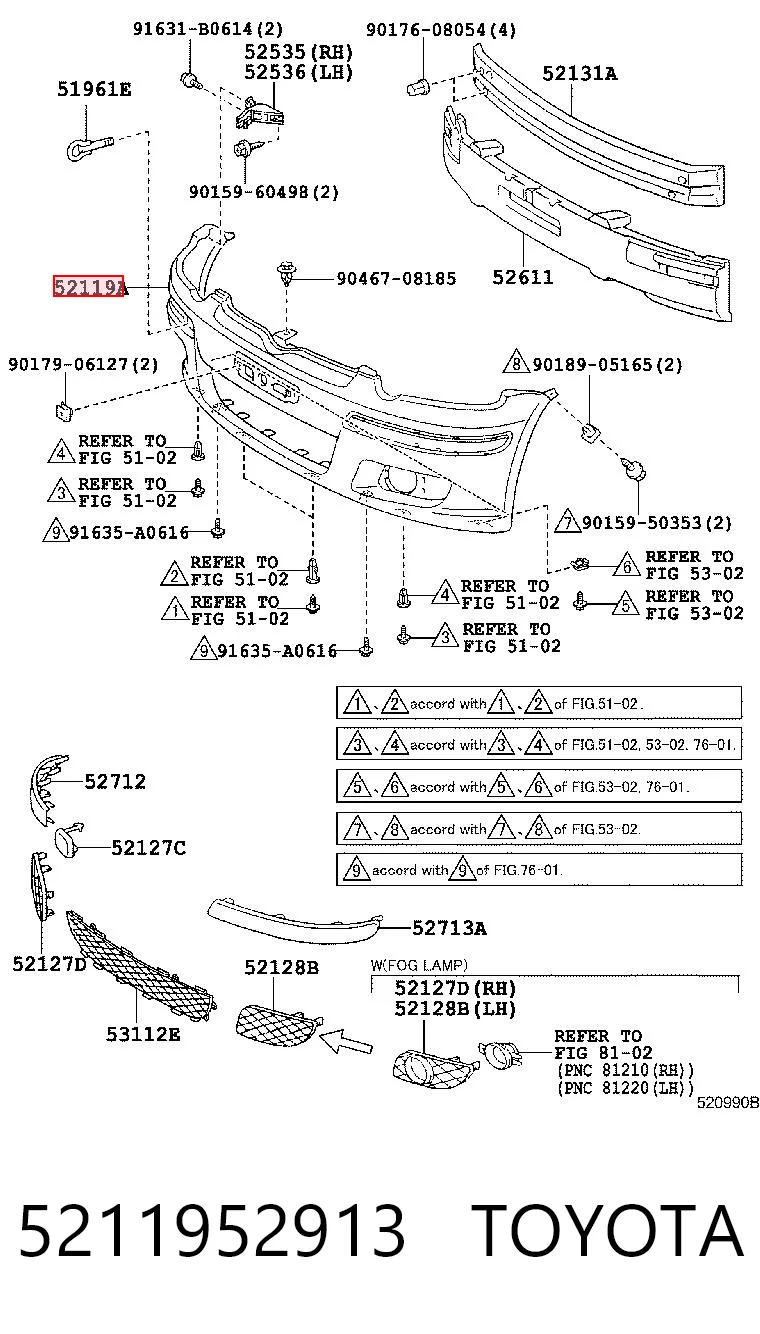 TY04255MBR Signeda Бампер передній в зборі