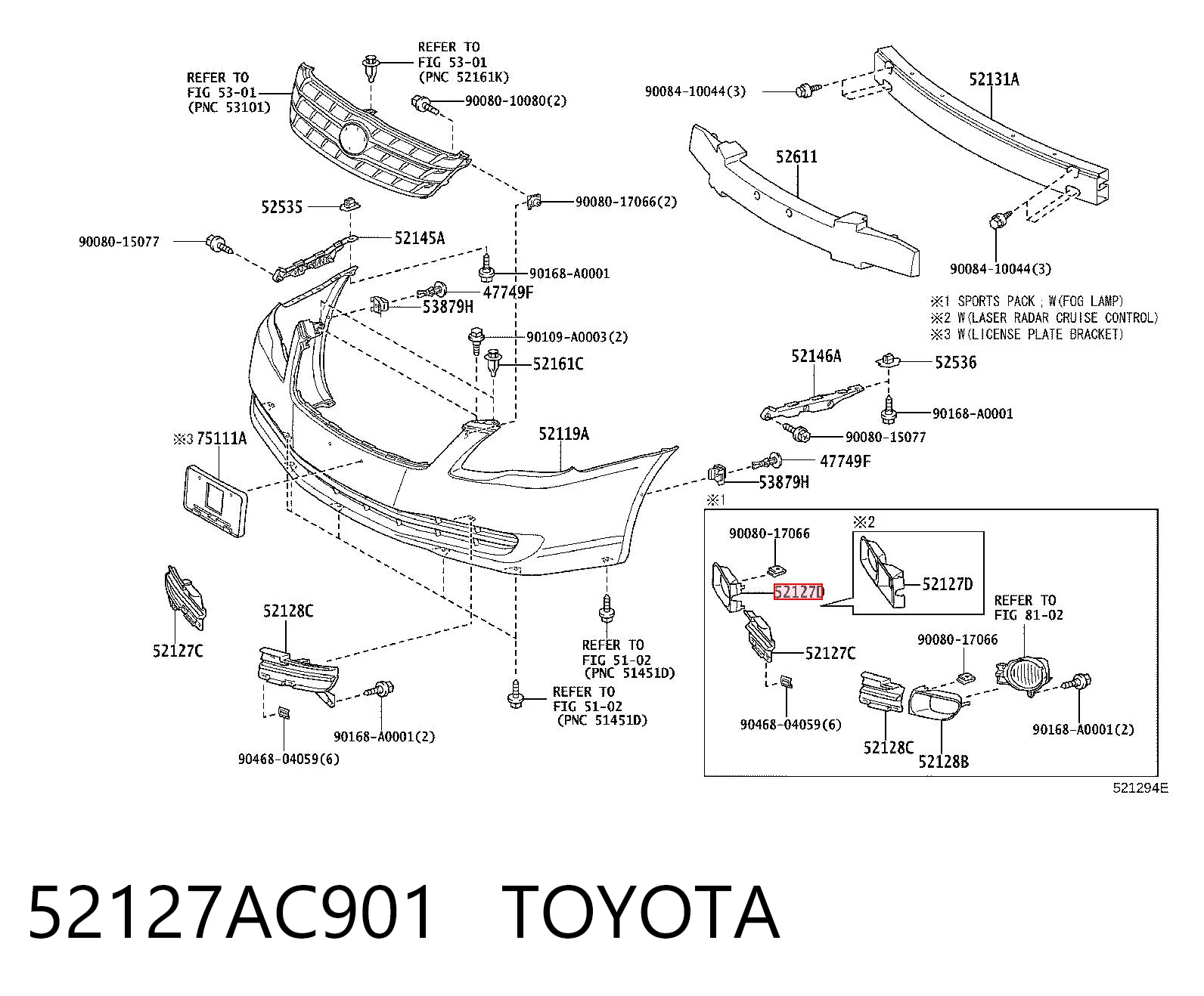 52127AC901 Toyota 