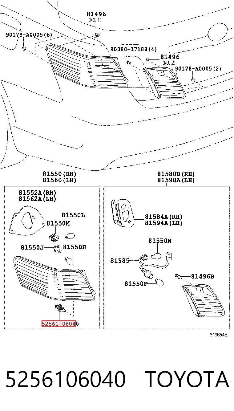 5256106040 Toyota 