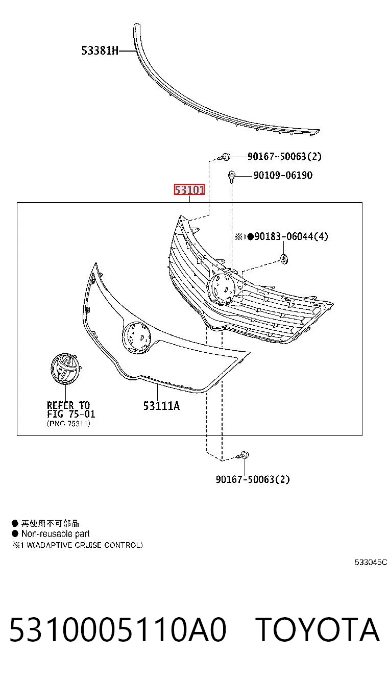 5310005110A0 Toyota