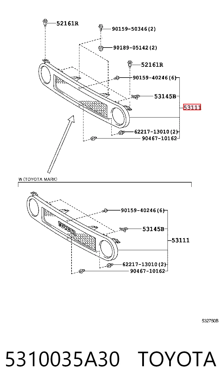 5310035A30 Toyota