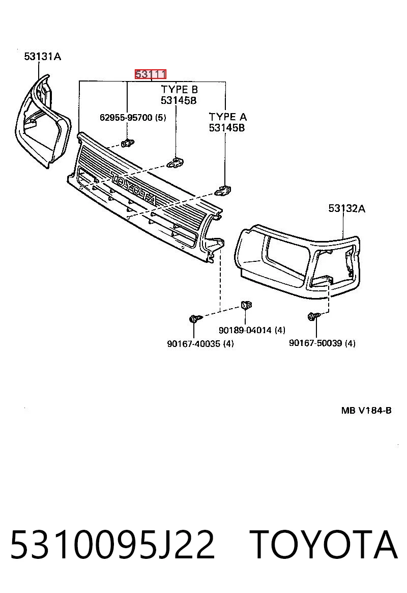 5310095J22 Toyota