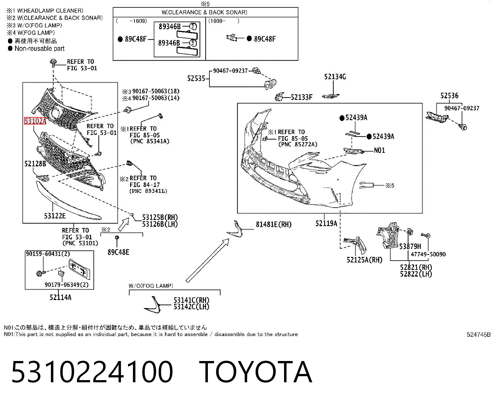 5310224100 Toyota