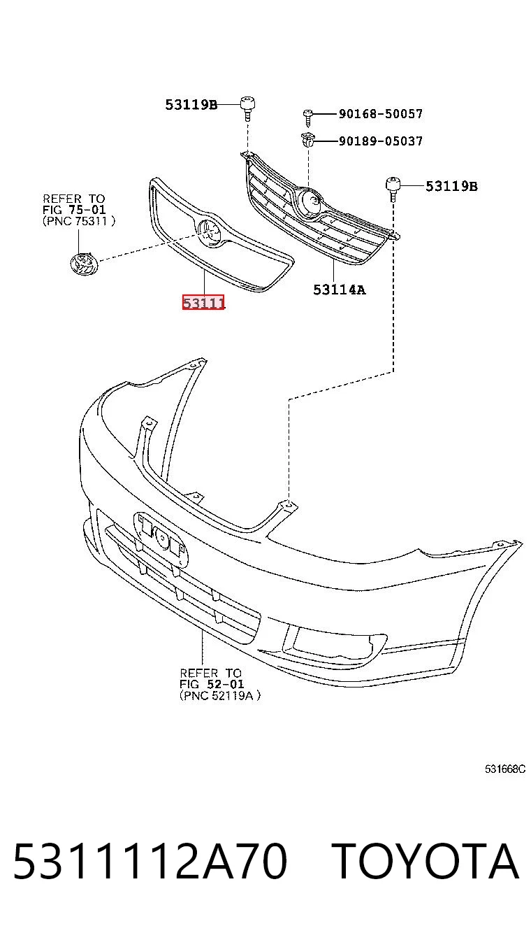 5311112A70 Toyota