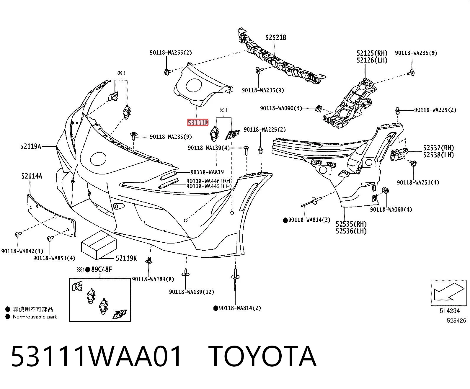 53111WAA01 Toyota 