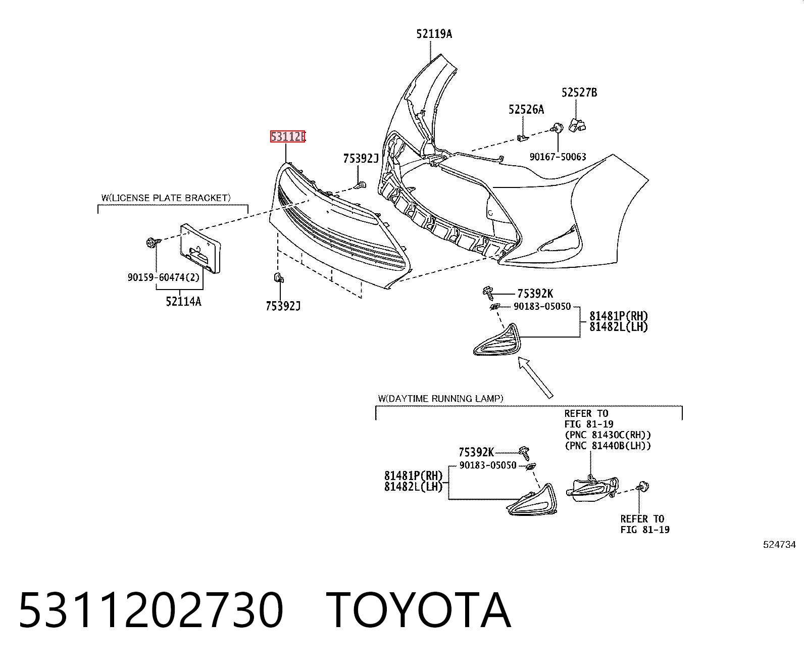 5311202730 Toyota 