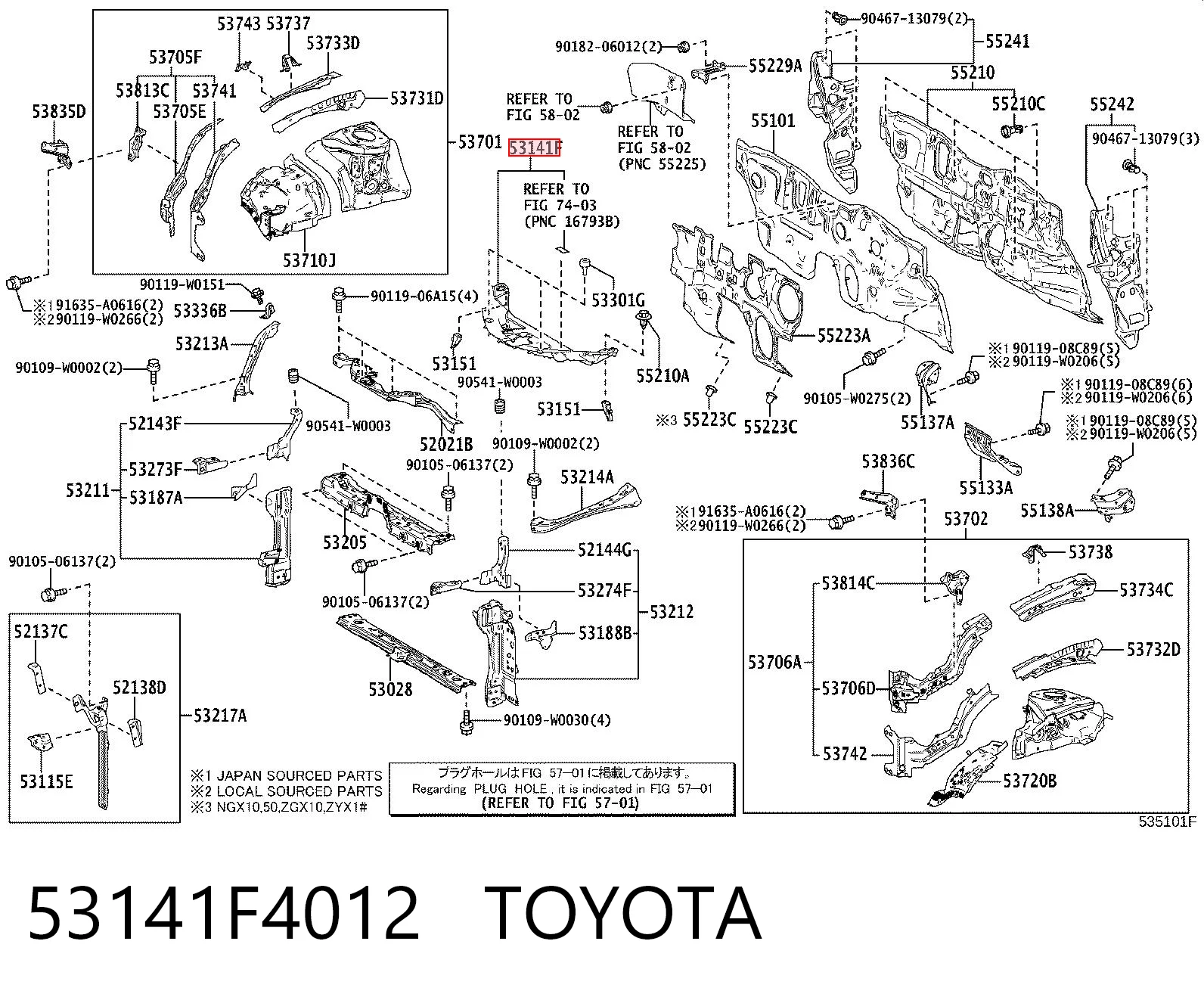 53141F4012 Toyota 