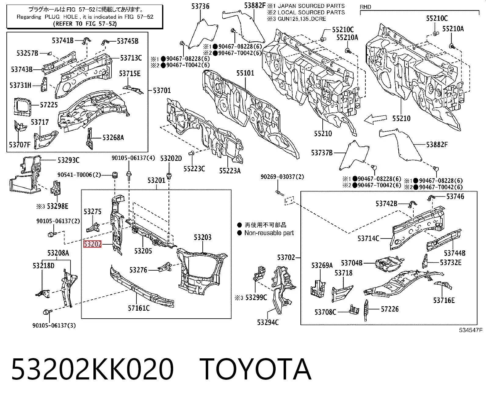53202KK020 Toyota