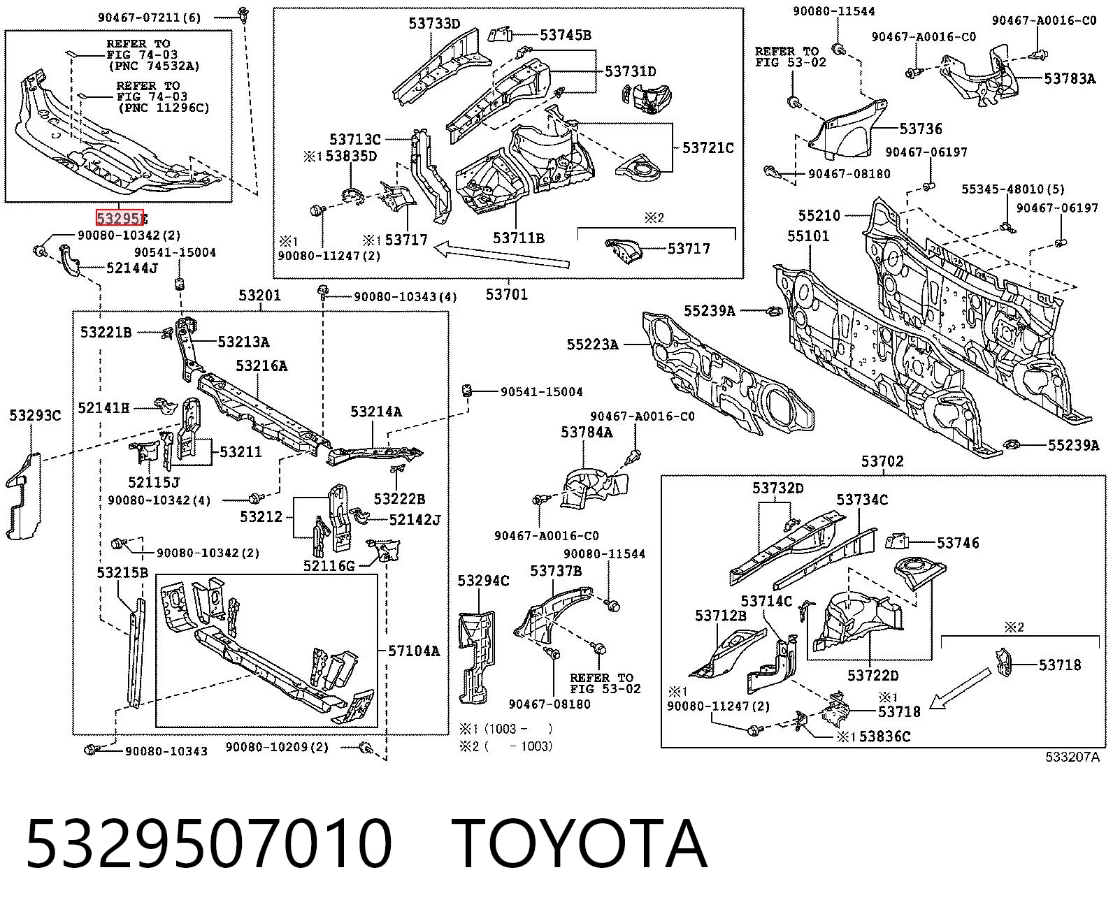 5329507010 Toyota 