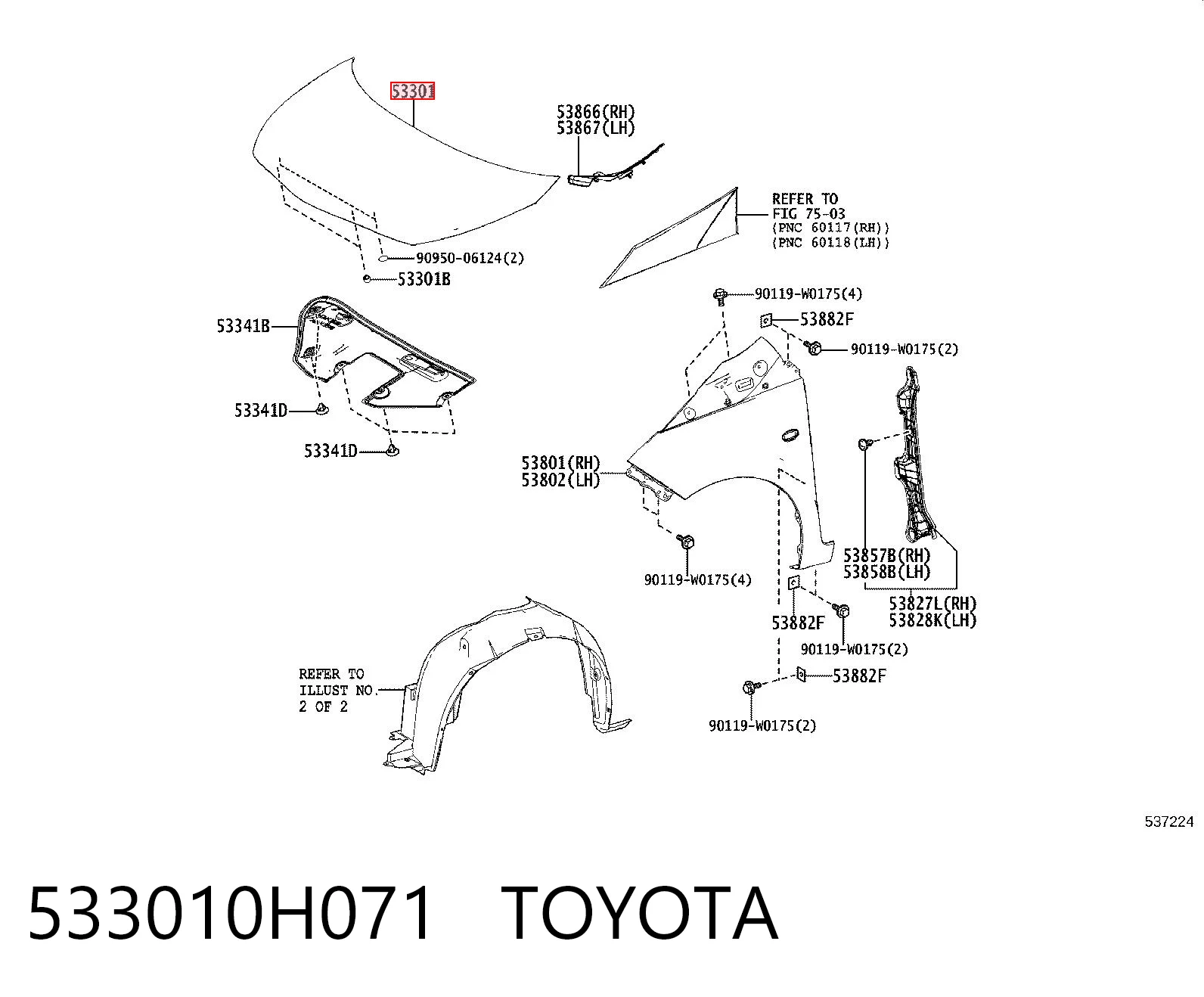 533010H071 Toyota