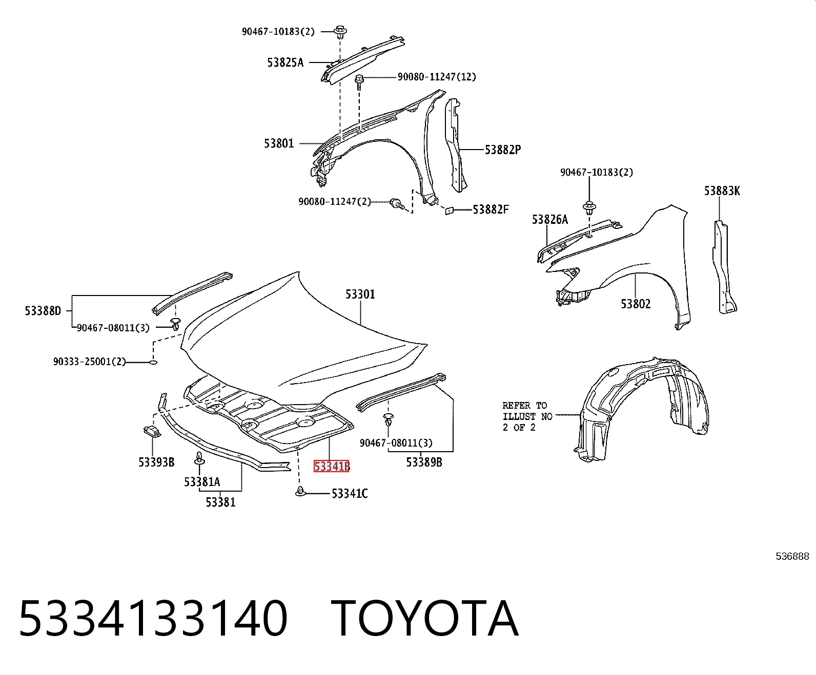 5334133140 Toyota