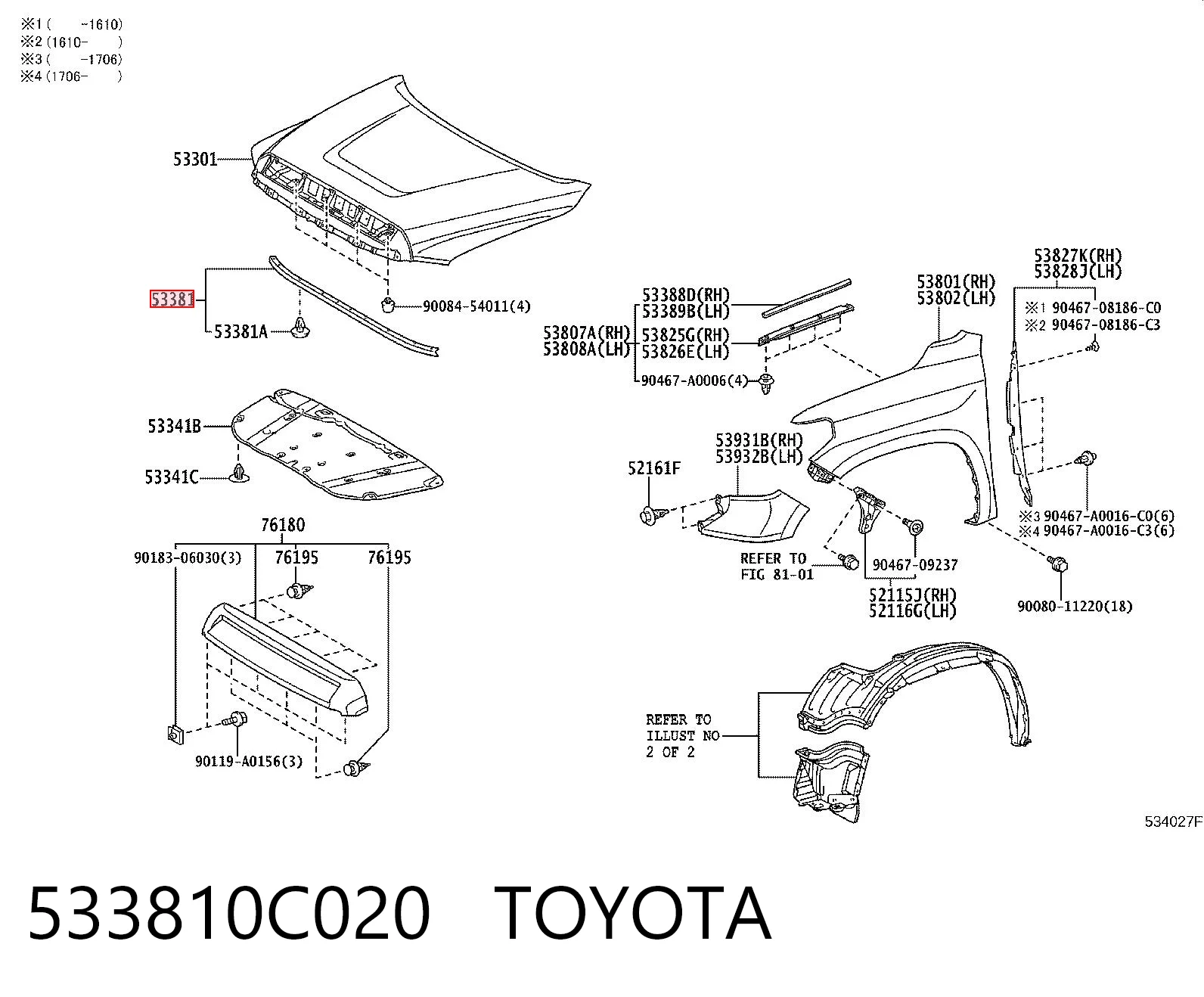 533810C020 Toyota 