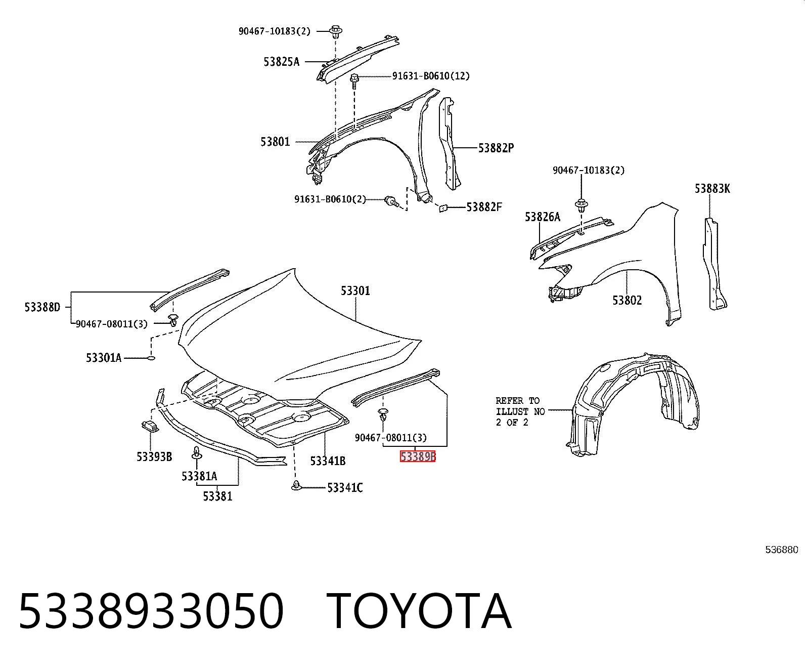 5338933050 Toyota