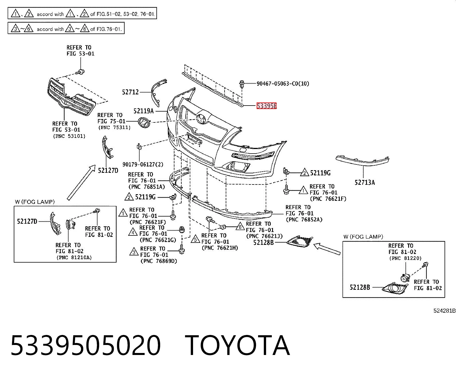 5339505020 Toyota