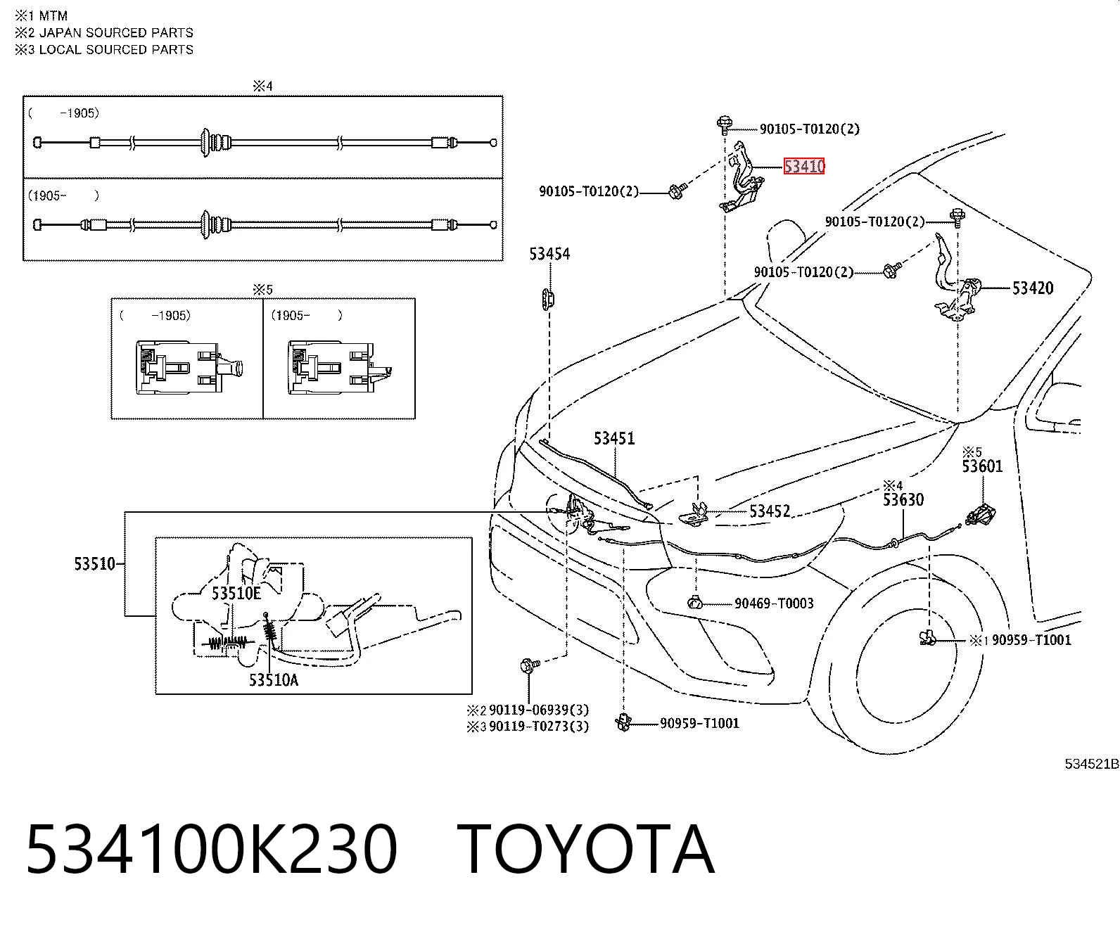 534100K230 Toyota