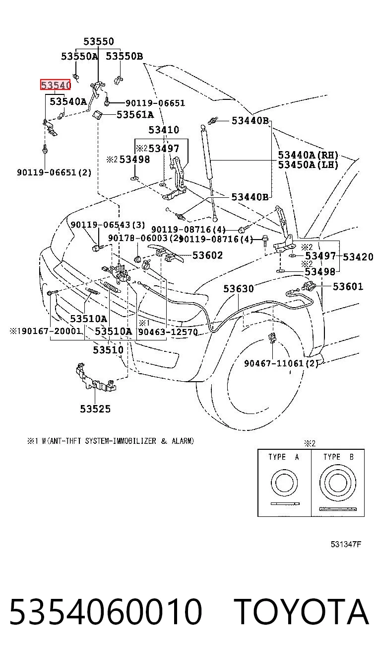 5354060010 Toyota 