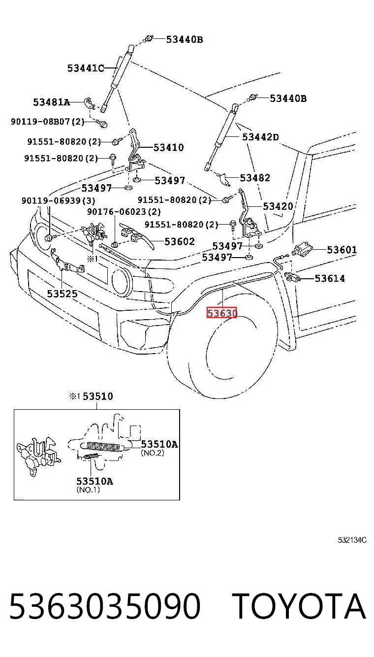 5363035090 Toyota 