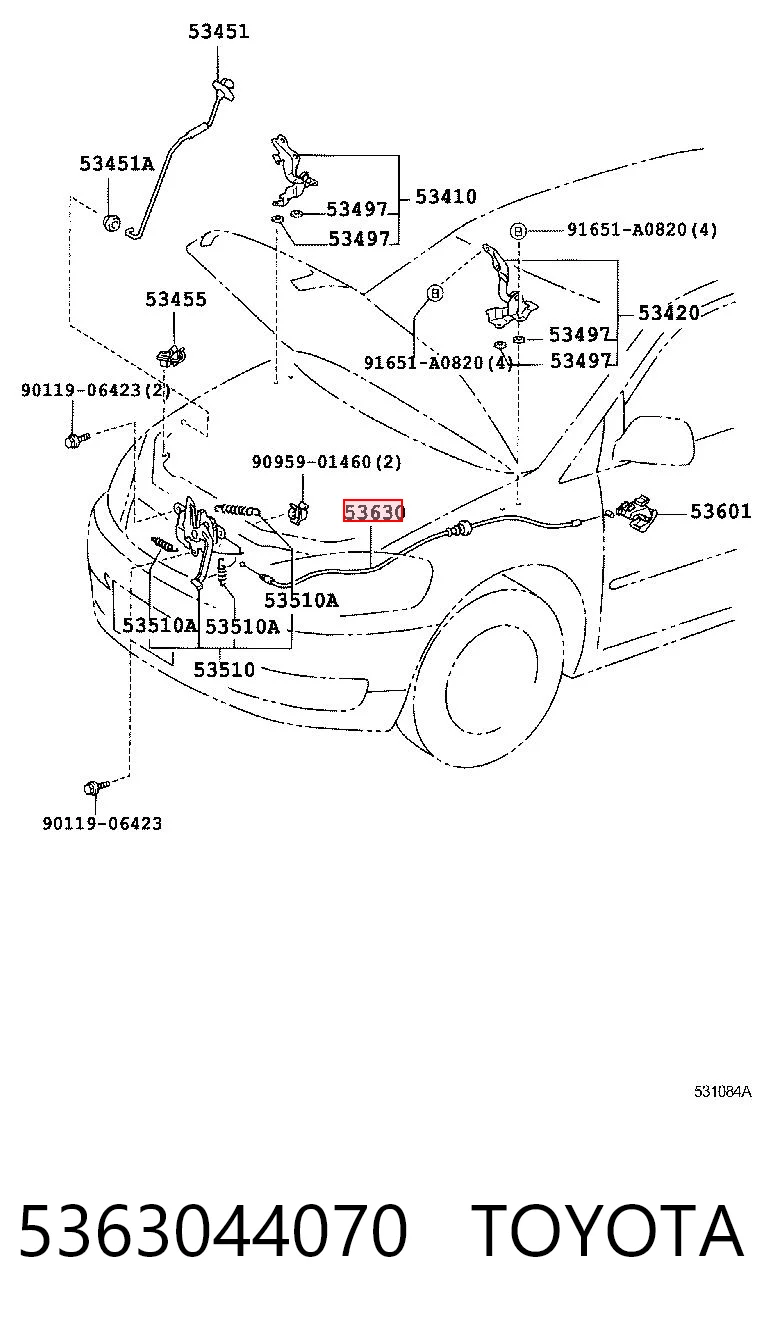 5363044070 Toyota