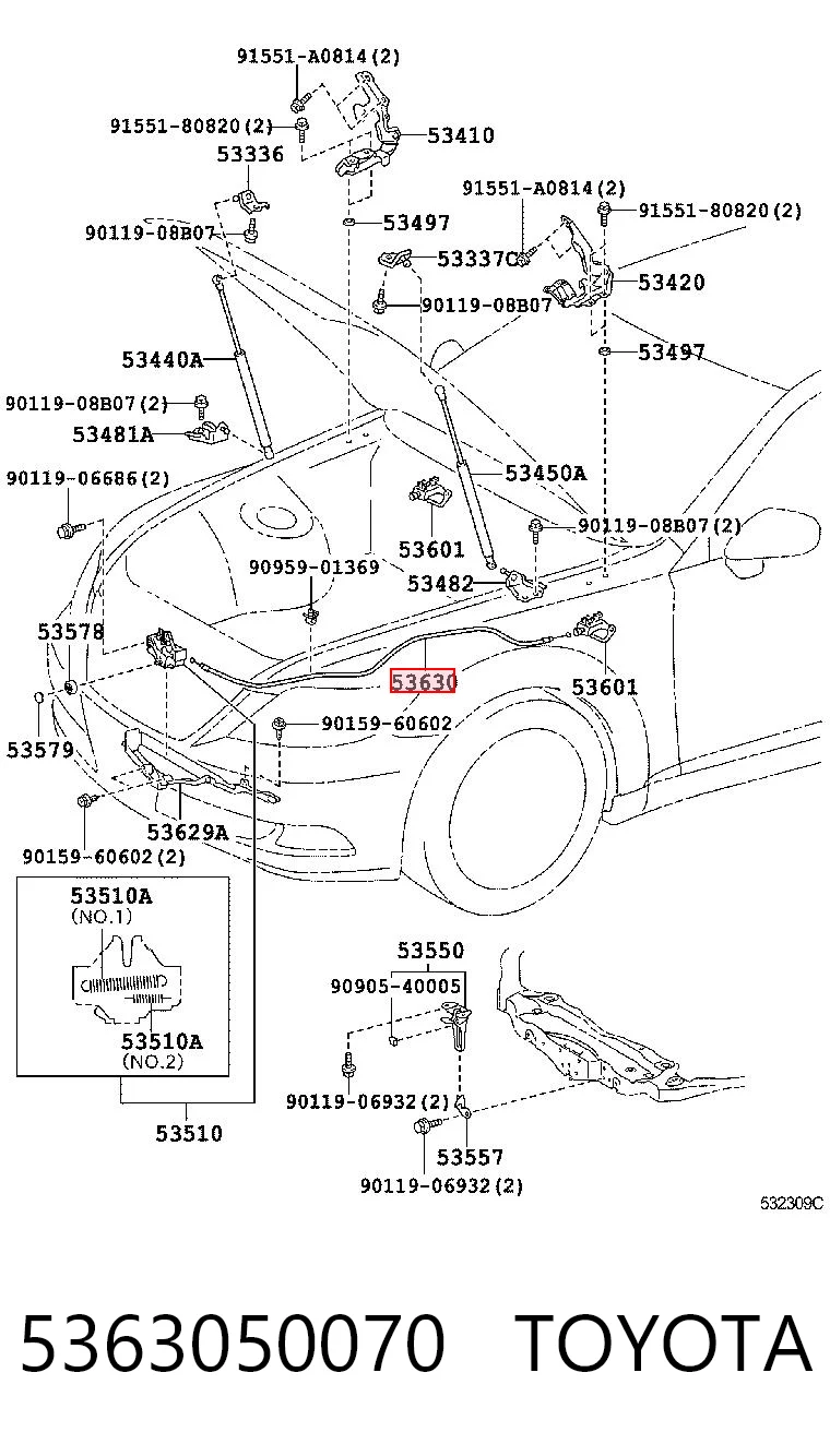 5363050070 Toyota 