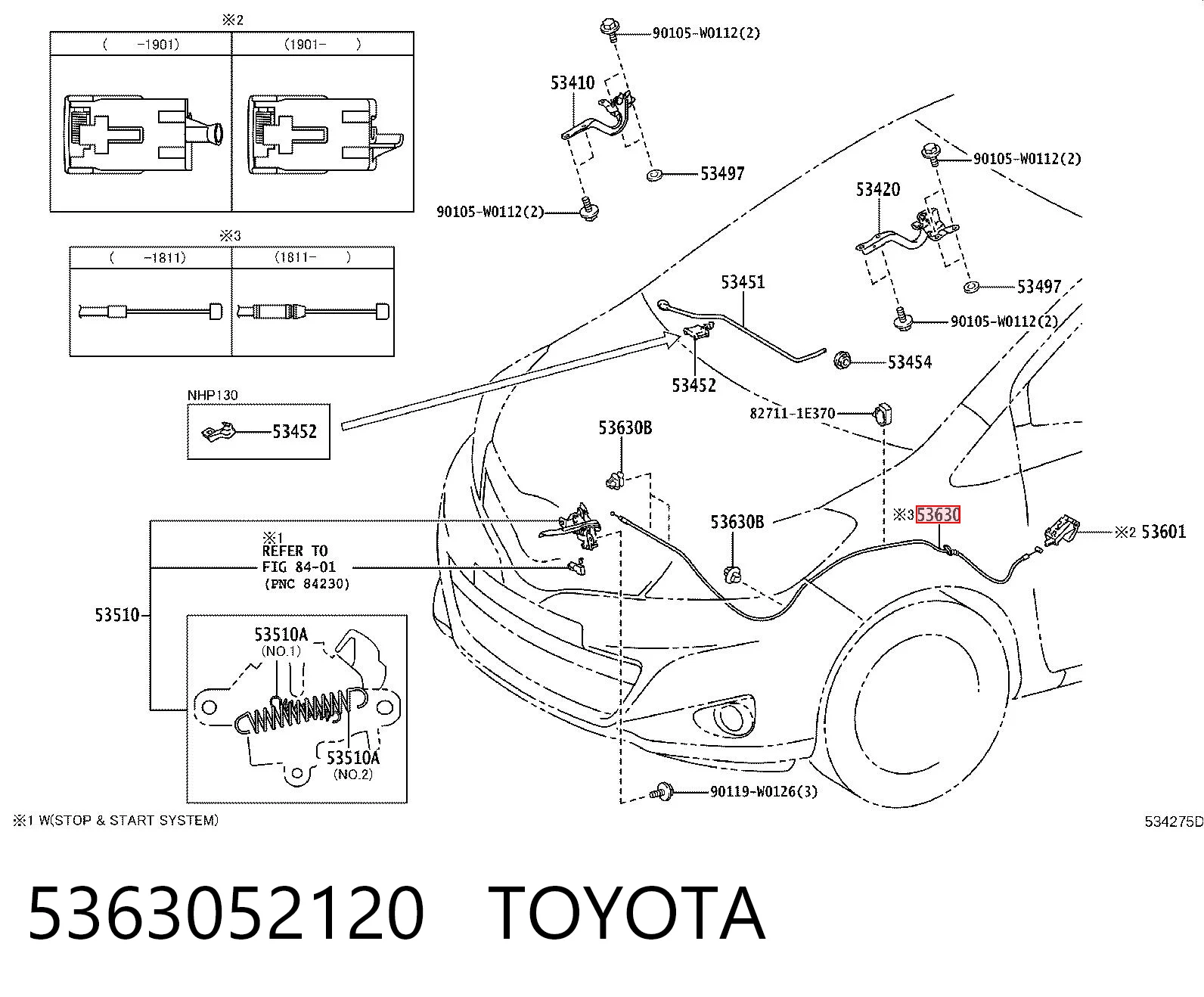 5363052120 Toyota 